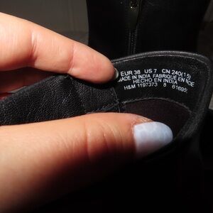 H&M Sleek Black Ankle Boots